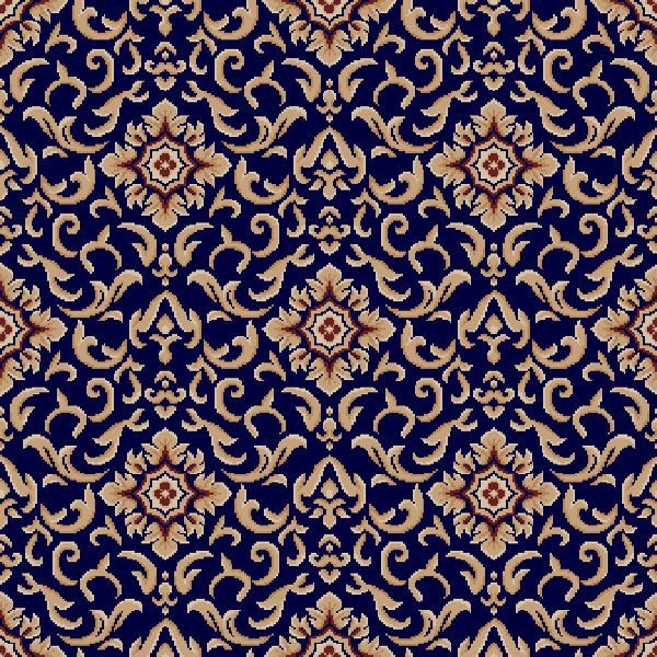 492N-Sapphire Blue (Pattern Repeat: 80cm x 80cm)