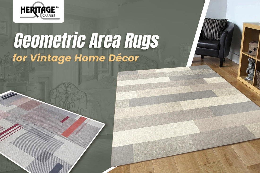 Geometric Area Rugs for Vintage Home Décor 