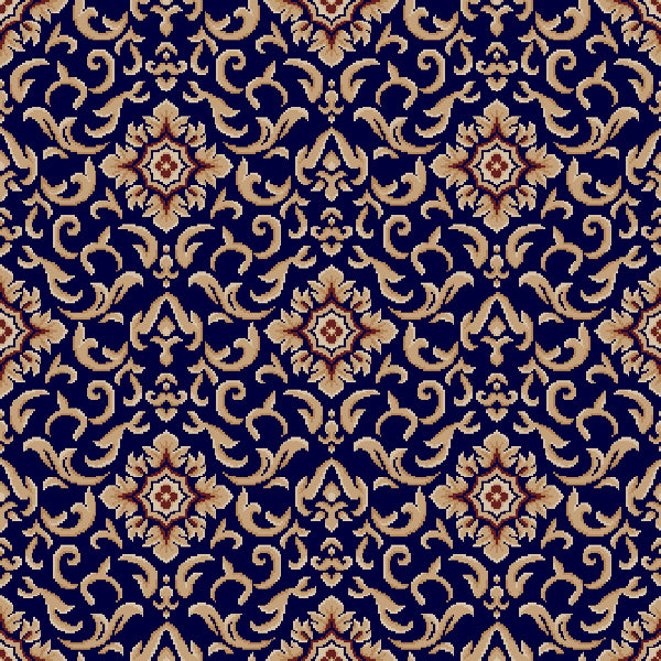 492N-Sapphire Blue (Pattern Repeat: 80cm x 80cm)