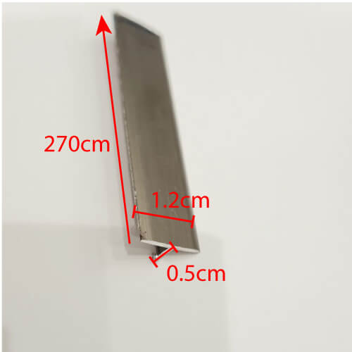 Aluminium T-Cover (Champagne)-side-1