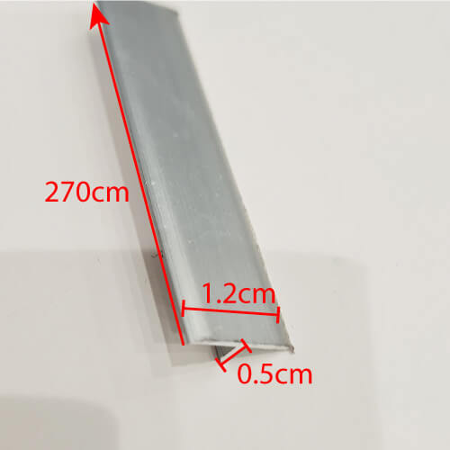 Aluminium T-Cover (Silver)-side-1