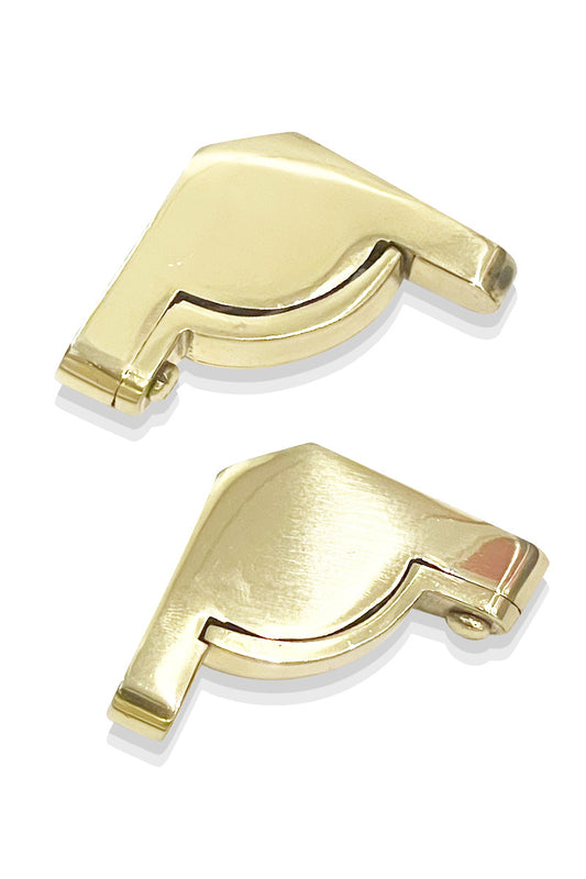 ANGULAR BRASS STAIR ROD BRACKET