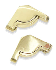 BRASS STAIR ROD BRACKET - ANGULAR