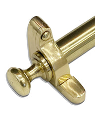BRASS STAIR ROD WITH END CAP & BRACKET