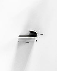 Aluminium Edge, Matt Silver, 20mm